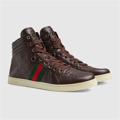 black gucci sneakers womens street style|brown Gucci high top sneakers.